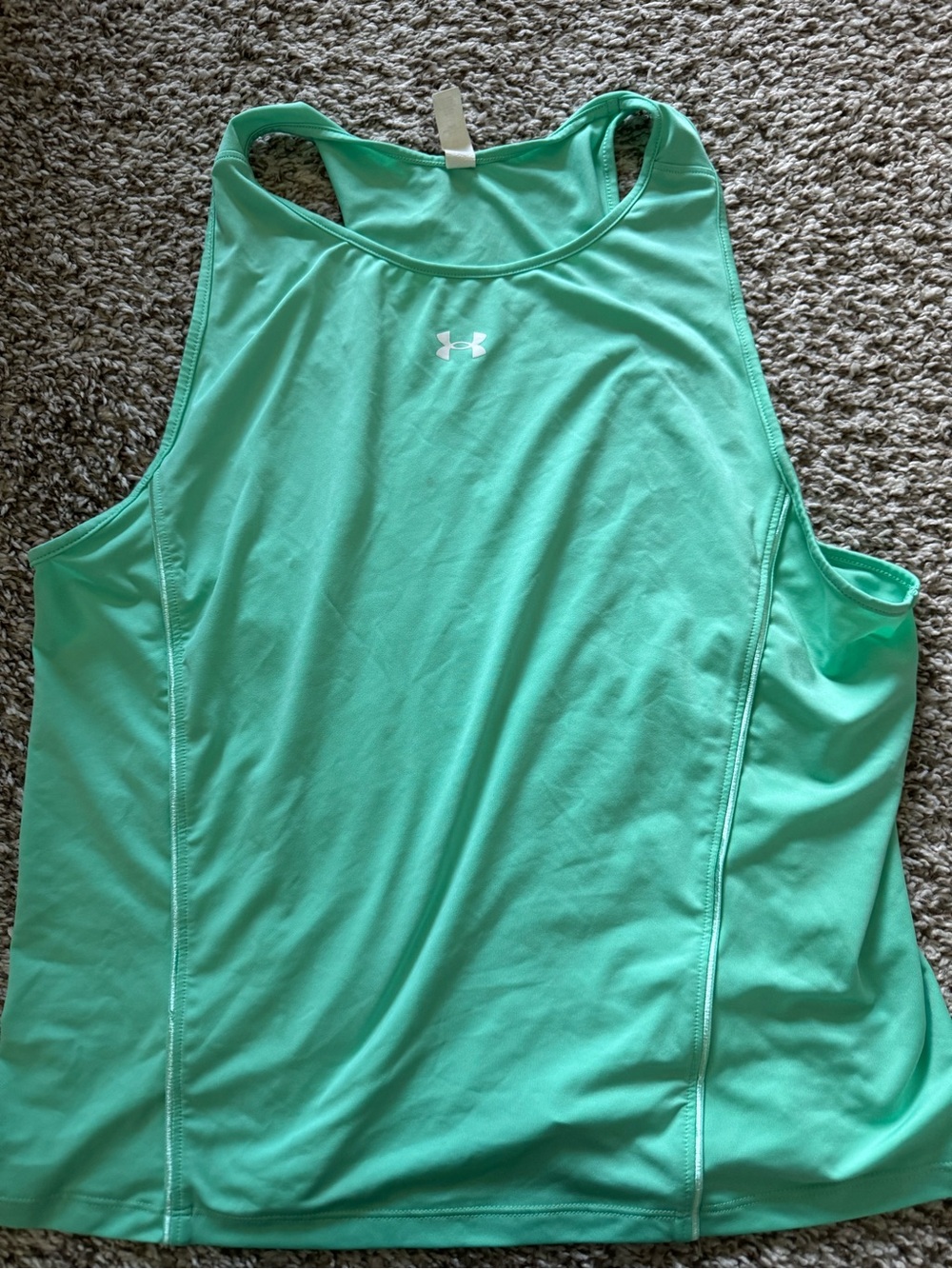 Under Armour Mint Green Athletic Racerback Tank